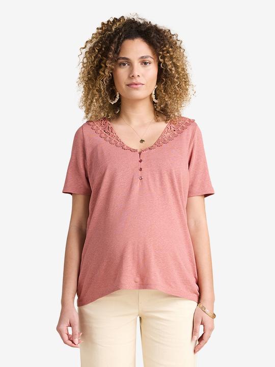 Actual product image Envie de Fraise Wendbares Umstandsshirt mit Makramee-Spitze (44, 46)