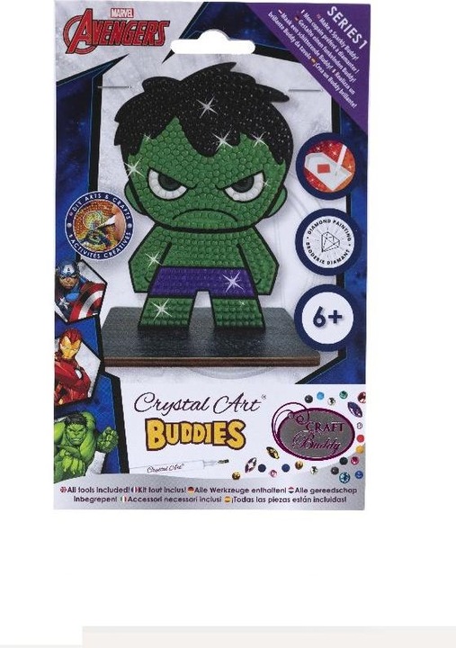 Actual product image Craft Buddy Hulk, Crystal Art Figure approx. 11x8cm