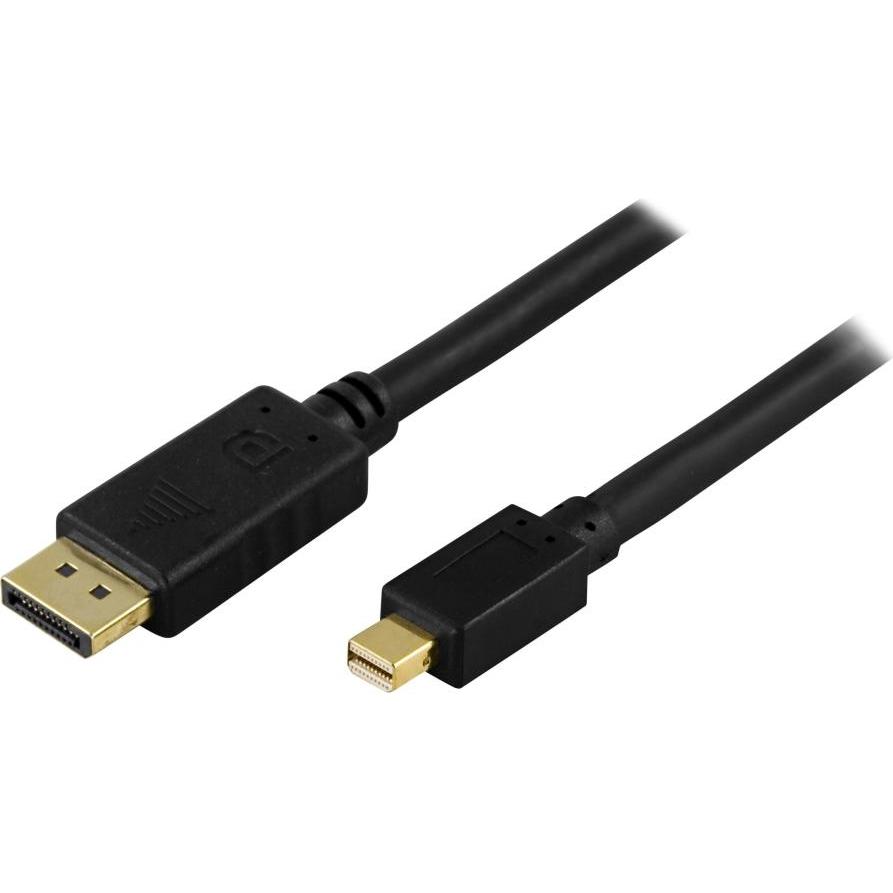 Deltaco DisplayPort kabel - 1 m (1 m, DisplayPort), Video Kabel