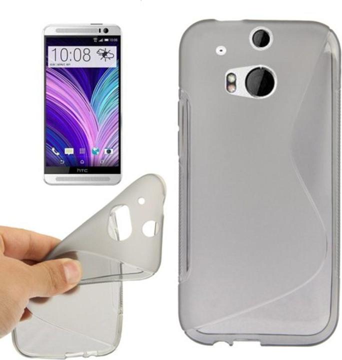 Produktbild König Design Handyhülle S Line TPU Tasche für HTC One M8 / M8s Grau (HTC One M8)