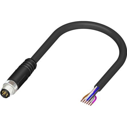 Rs Pro konfektioniertes Sensorkabel 6-adrig, Stecker gerade / offenes Ende, Länge 5m, Elektronikkabel + Stecker