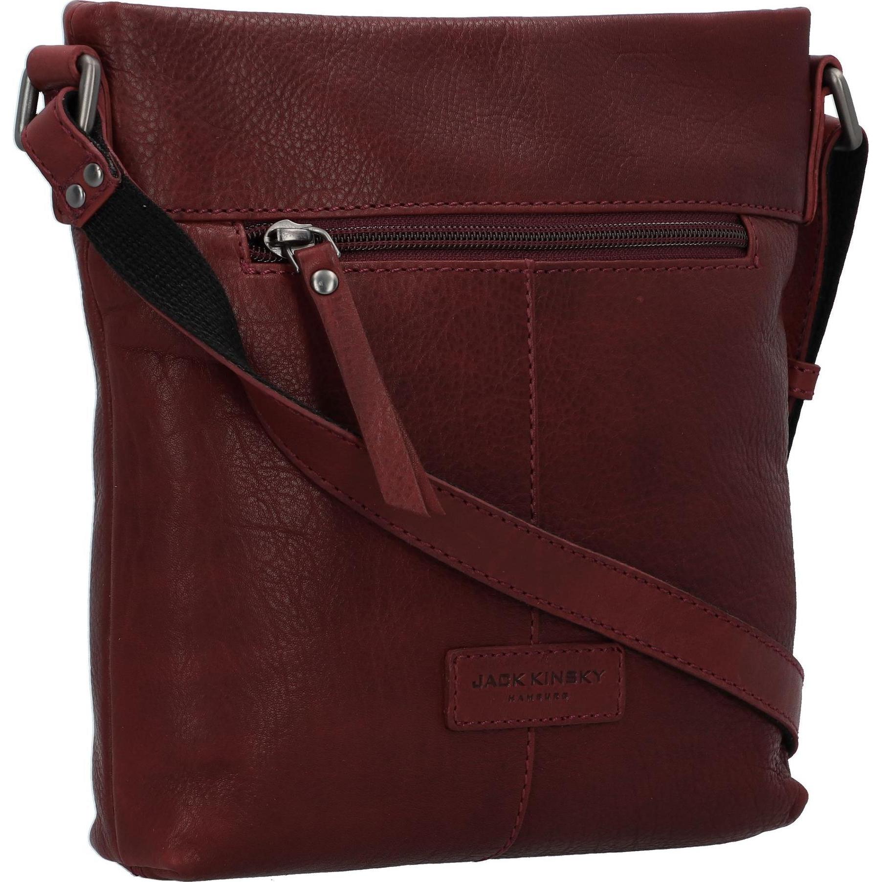 Thumbnail - Jack kinsky, Handtasche, Umhängetasche Leder 19 cm, Rot