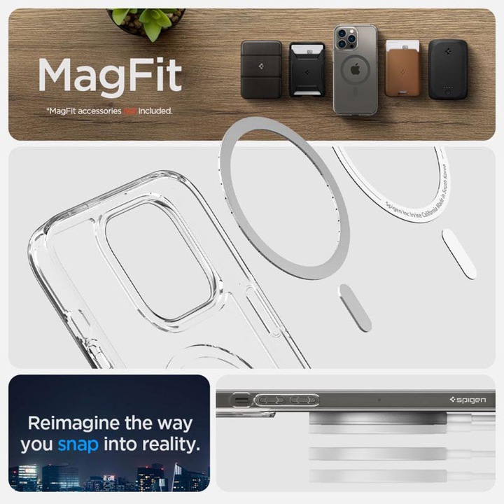 Image du produit Spigen Ultra Hybrid Case MagSafe pour Apple iPhone 14 Pro - graphite (Apple iPhone 14 Pro)