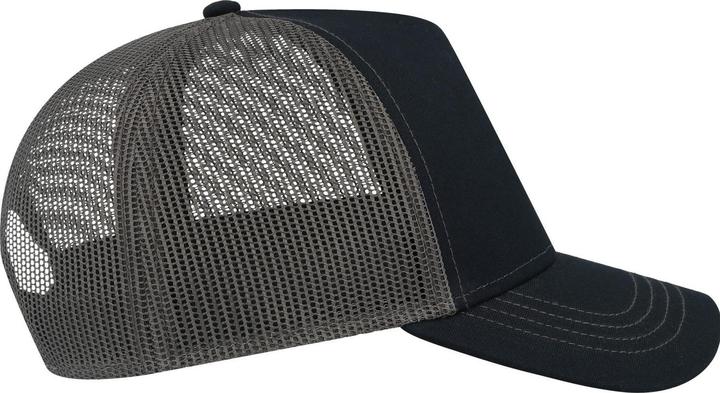 Actual product image Atlantis Unisex Adult Rapper 5 Panel Canvas Recycled Trucker Cap (One size)