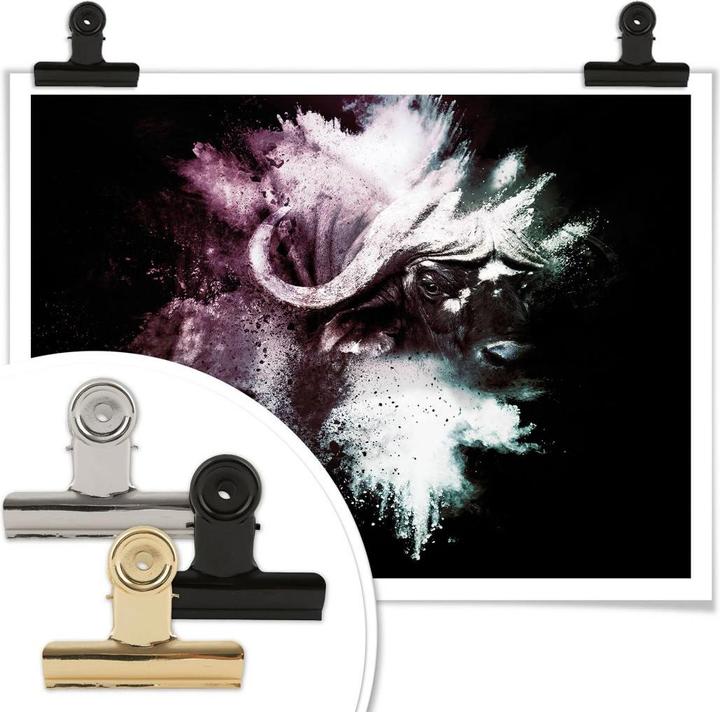 Image du produit Trenddeko Explosion sauvage : le buffle d'eau (50 x 40 cm)