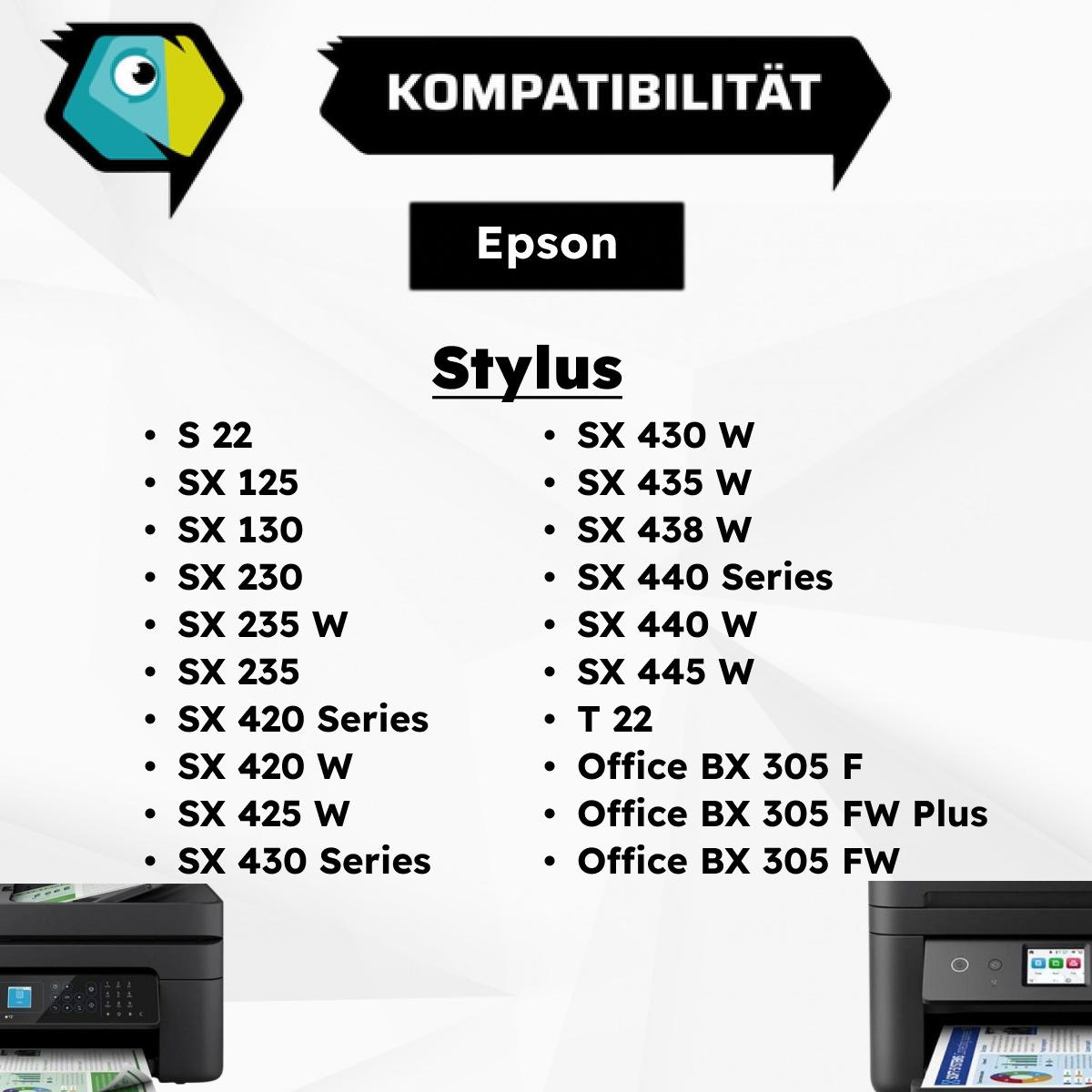 Thumbnail - Inkadoo, Druckerpatrone, Druckerpatronen kompatibel zu Epson C13T12824011 / T1282 Tintenpatrone, cyan Cyan (C)