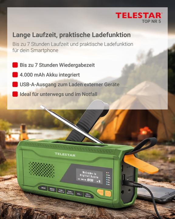 Actual product image Telestar TOP NR 5 (DAB+, FM, Bluetooth)