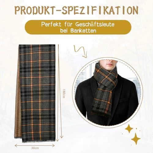 Immagine prodotto Only-Bags.Store Sciarpa Sciarpa invernale calda e morbida Sciarpa invernale a maglia Plaid Sciarpe lunghe Grigio