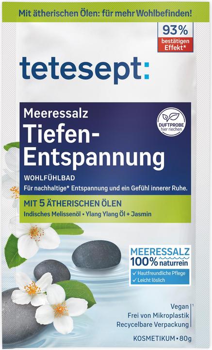 Produktbild Tetesept Badesalz Tiefen-Entspannung Sachet (80 ml, Badesalz)