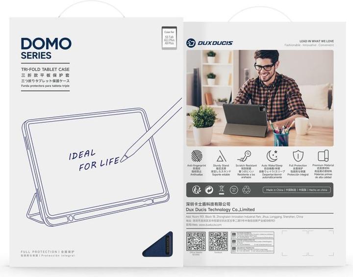 Produktbild Dux Ducis Domo Series Leder Bookcover Hülle (Samsung Galaxy Tab A11+, Samsung Galaxy Tab A9+)