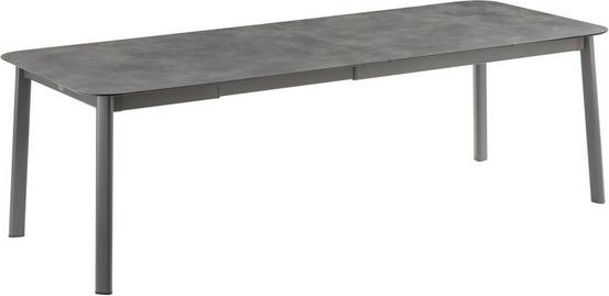 Lafuma Table Oron Fusain pieds titane extensible (8-10 personnes) 190/245x100, ht 77cm