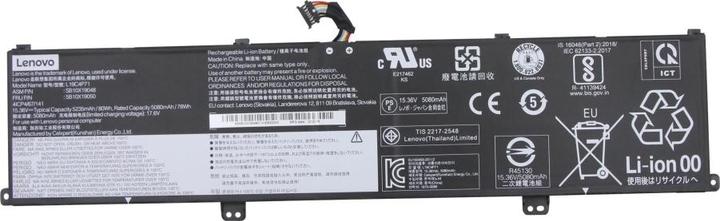 Actual product image Lenovo Internal, 4c, 80Wh, LiIon, CXP (4 Cells, 5235 mAh)