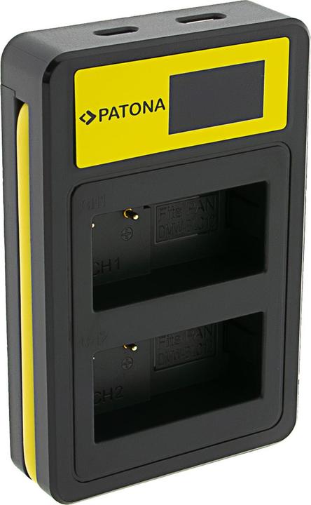 Actual product image Patona Charger Smart Dual LCD USB Panasonic DMW-BLC12PP (Camera battery charger)