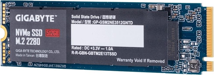 Actual product image Gigabyte GP-GSM2NE3512GNTD (512 GB, M.2 2280)