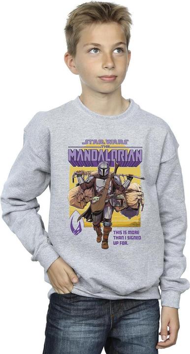 Image du produit Star Wars - Sweat THE MANDALORIAN MORE THAN SIGNED UP FOR - Garçon (116)