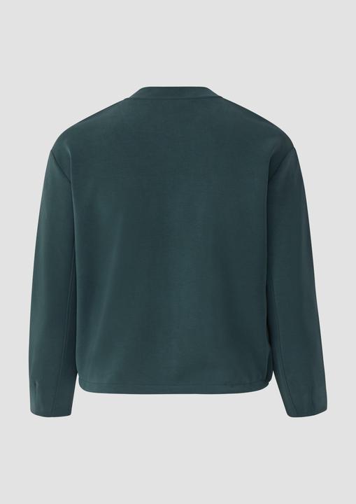 Produktbild s.Oliver Sweatshirt Jacke Oversized Scuba-Jacke mit verstellbarem Saum (54)