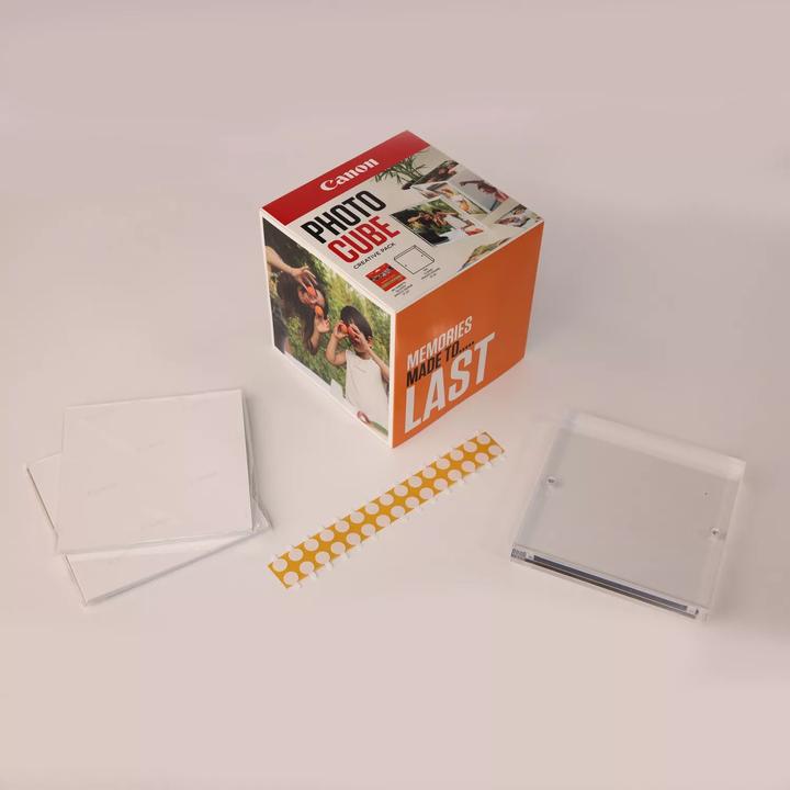 Produktbild Canon Photo Cube Creative Paper 5x5 orange (0.50 g/m², 13 x 13 cm, 40 x)