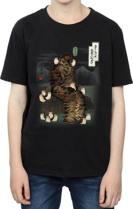 Produktbild Star Wars The Last Jedi Japanese Chewbacca Porgs TShirt Jungen (128)