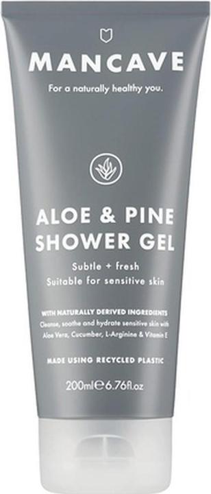 ManCave Aloe und Kiefer Duschgel 200ml für Männer Geeignet für empfindliche Haut Sulfatfrei Vegan Frien
