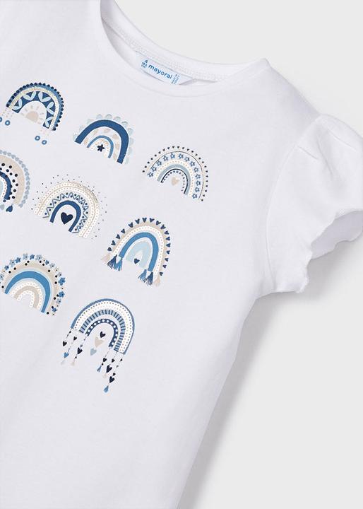 Produktbild MAYORAL kurzarm T Shirt mit Regenbogen (128)