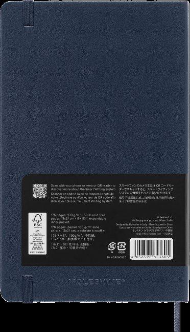 Immagine prodotto Moleskine Smart NB rivestito LG HC Sapphire (Grande 13x21, Righe, Copertina rigida)