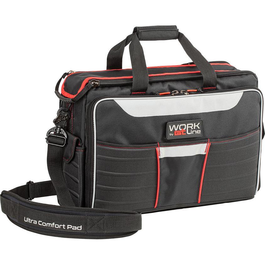 GT Line, Werkzeugkoffer, Werkzeugtasche aus Nylon mit Laptopfach