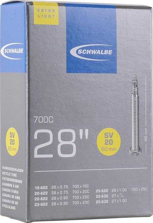 Actual product image Schwalbe Sv20 (Presta (SV), 28", 60 mm)