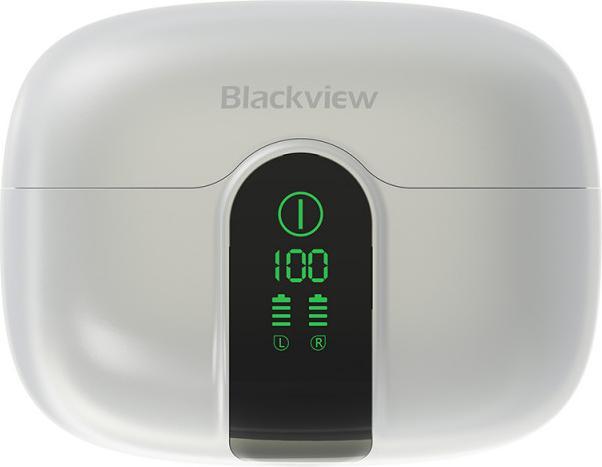 Produktbild Blackview AirBuds 15 (Bluetooth 6.0 - Ecran d'Affichage - Reduction de Bruit) Blanc (ANC, Kabellos)