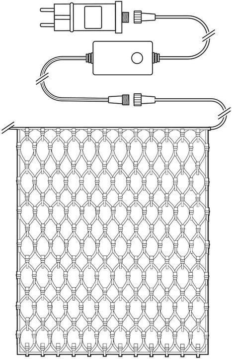 Actual product image Nedis SmartLife Decorative LED | Wi-Fi | Warm White | 280 LED's | 3 x 2 m | Android™ / IOS (3 m)