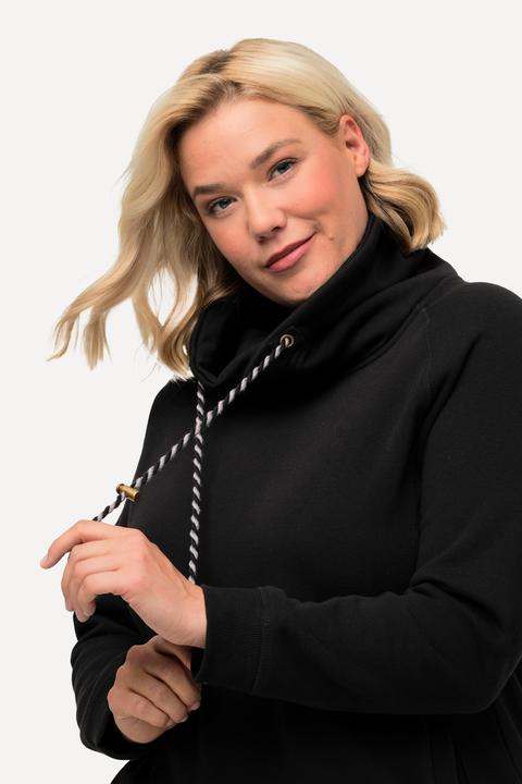 Produktbild Ulla Popken Sweatshirt, weiter Stehkragen, Taschen, Raglan-Langarm (54)