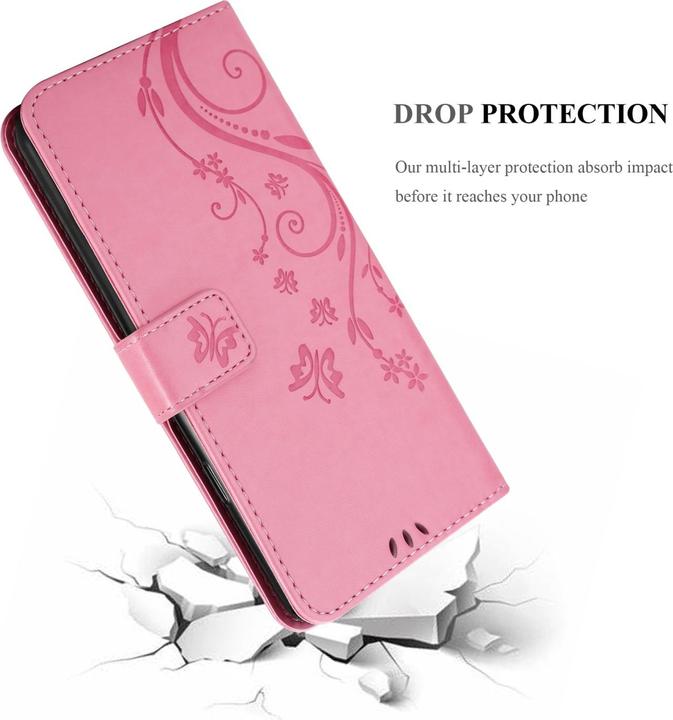 Actual product image Cadorabo Flower Book cover (Motorola Moto G51 5G)
