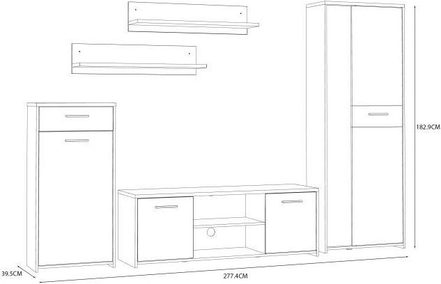 Immagine prodotto Forte Pablo (277,5 x 39,5 x 183 cm)