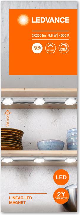 Actual product image Ledvance LINEAR LED MAGNET 3SPOT 600 SEN 840 (600 lm)