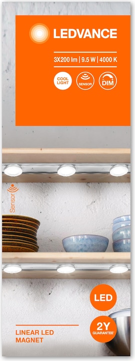Image du produit Ledvance LINEAR LED MAGNET 3SPOT 600 SEN 840 (600 lm)