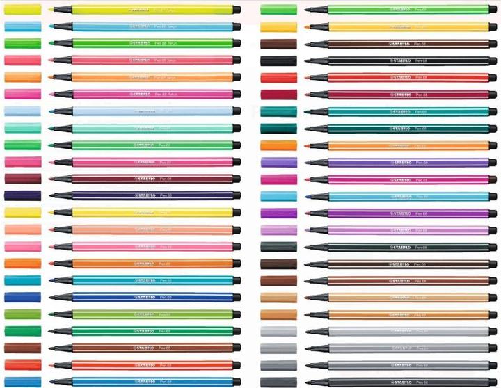Actual product image STABILO Pen 68 Premium felt-tip pen (Black, 10 x)