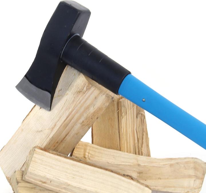 Actual product image XPOtool Axe 2.7kg Fibreglass Handle 910mm Wood Log Hatchet Splitting Axe Carbon Steel Blade