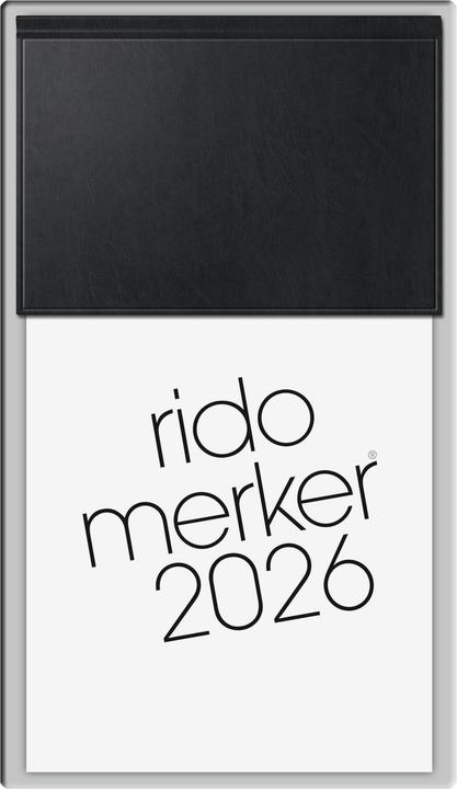 Rido Tagesblock 2026 schwarz (Couverture rigide, Allemand)
