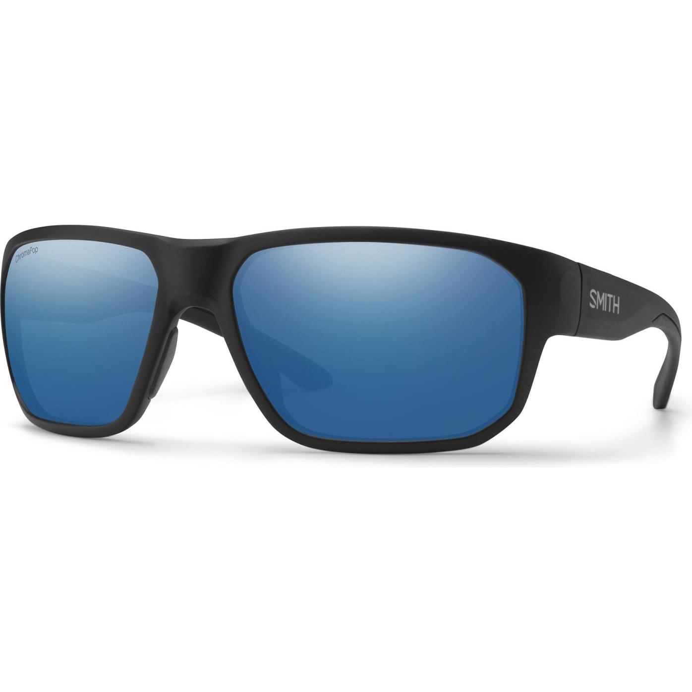 Smith, Unisex, Sportbrille, Arvo (Matte Black, polarized blue mirror), Schwarz