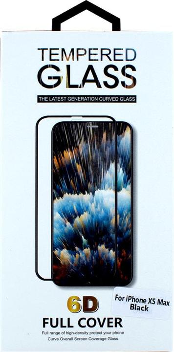 cyoo Schermo protettivo in vetro nero 6D - iPhone XS Max