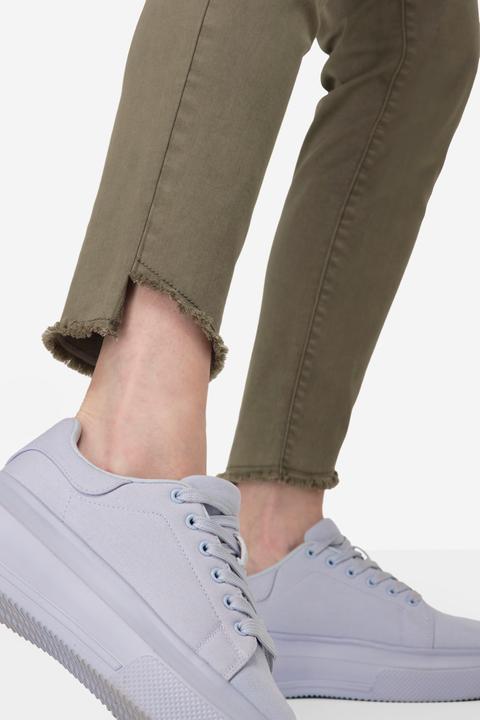 Actual product image Laurasøn Khaki Fringed Hem Jeans (44)