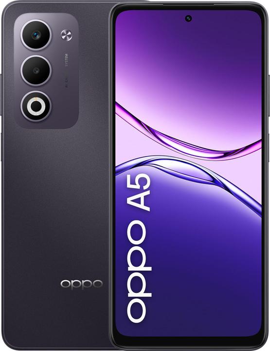 Actual product image OPPO A5 (128 GB, Dark Purple, 6.67", Dual SIM, 4G)