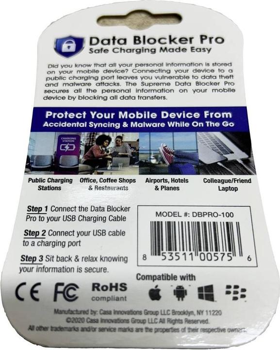 Produktbild No Name USB 2.0 Adapter Supreme USB Data Blocker Pro (USB-A)