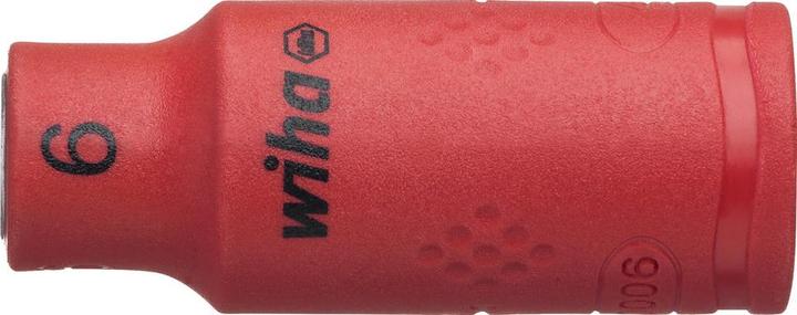 Actual product image Wiha Socket insulated, 1/4", hexagon socket, 6.0 mm (6 mm)