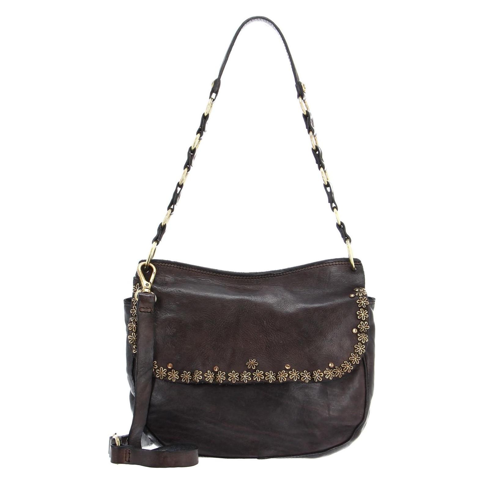 Campomaggi, Damen, Handtasche, Cross Body Bag Medium, Grau