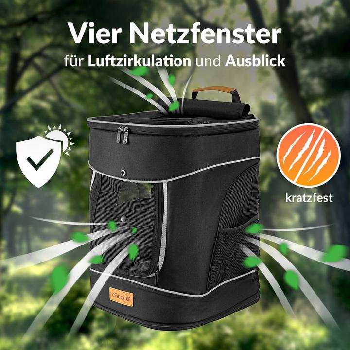Immagine prodotto Cadoca Haustier Rucksack (Cane, Traspirante)