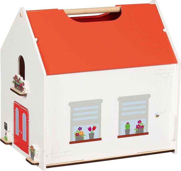 Actual product image Goki Tragbares Puppenhaus Eco House mit Zubehör