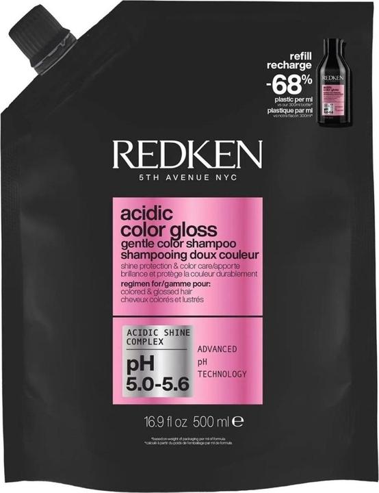 Produktbild Redken Acidic Color Gloss Shampoo Refill Pouch (500 ml, Flüssiges Shampoo)