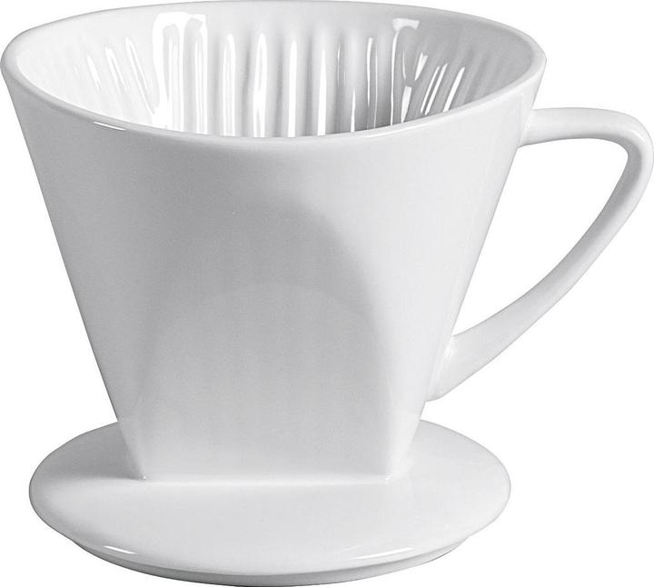 Orion group Coffee filter 1 x 4 porcelain dishwasher safe 1 - hole 11.5cm Ø13cm white