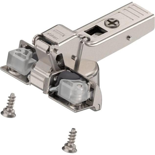 Blum, Möbelscharnier, CLIP top BLUMOTION Alurahmenscharnier 95°, 9,5mm gekröpft Feder, Schrauben