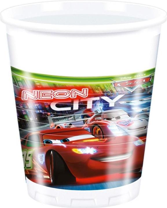 Actual product image Cars Neon City Plastic Party Cup (Pack of 8) (8 x)